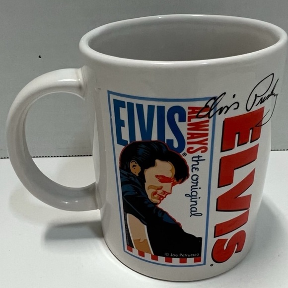 Vintage Elvis Presley Coffee Mug Cup Always The Original Signature Product - Picture 1 of 3